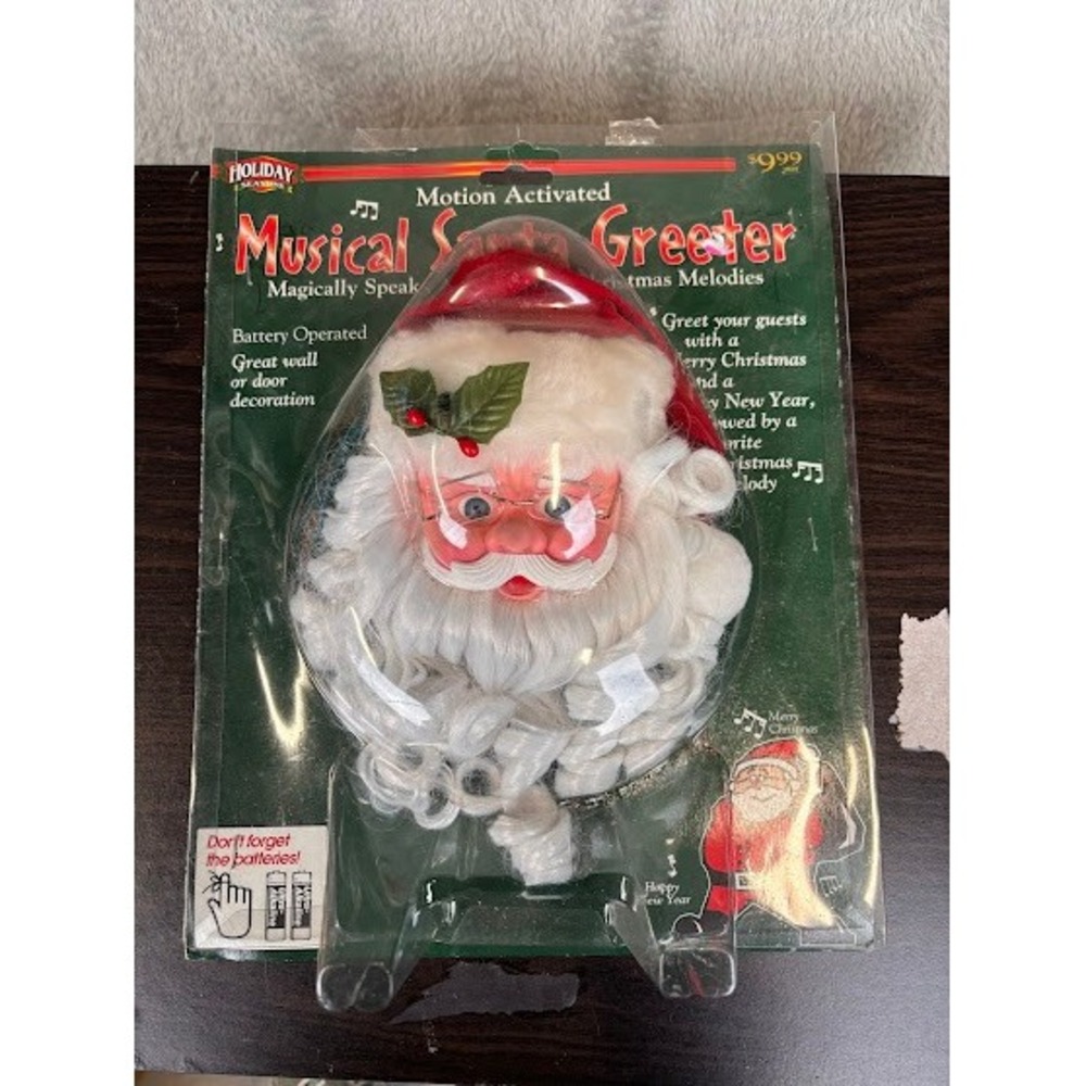 Holiday Seasons Motion Activated Musical Santa Greeter 24‎ Melodies 893814 NEW